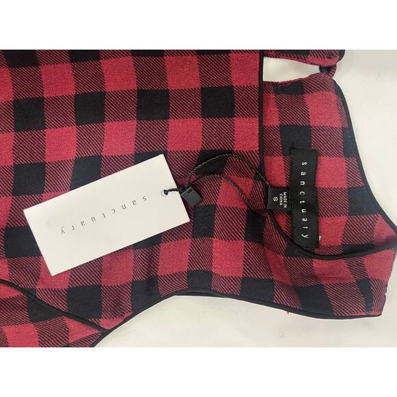 Sanctuary Sleeveless Plaid Dress Size Small - Picture 4 of 5